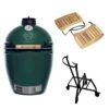 Big Green Egg Large Barbecue ø 47 Cm Keramiek Groen Met IntEGGrated Nest, Handler En Acaciahouten Zijtafels -Beste Keukenseries Winkel bge hoofd 4 large integgrated nest handler acacia mates