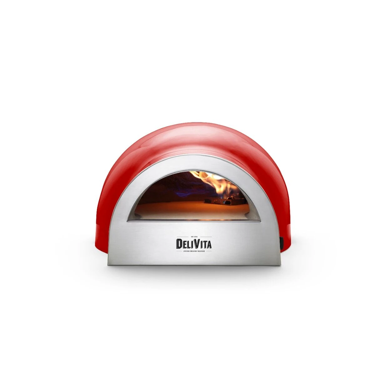 Delivita Eco gas pizza-oven Chili Red Delivita Eco Gas Pizza-oven Chili Red -Beste Keukenseries Winkel dv front eco chilred 2023 papa