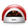 Delivita Houtgestookte Oven 65 X 59 X 39 Cm Chili Red -Beste Keukenseries Winkel red oven front 1410x1076 crop center